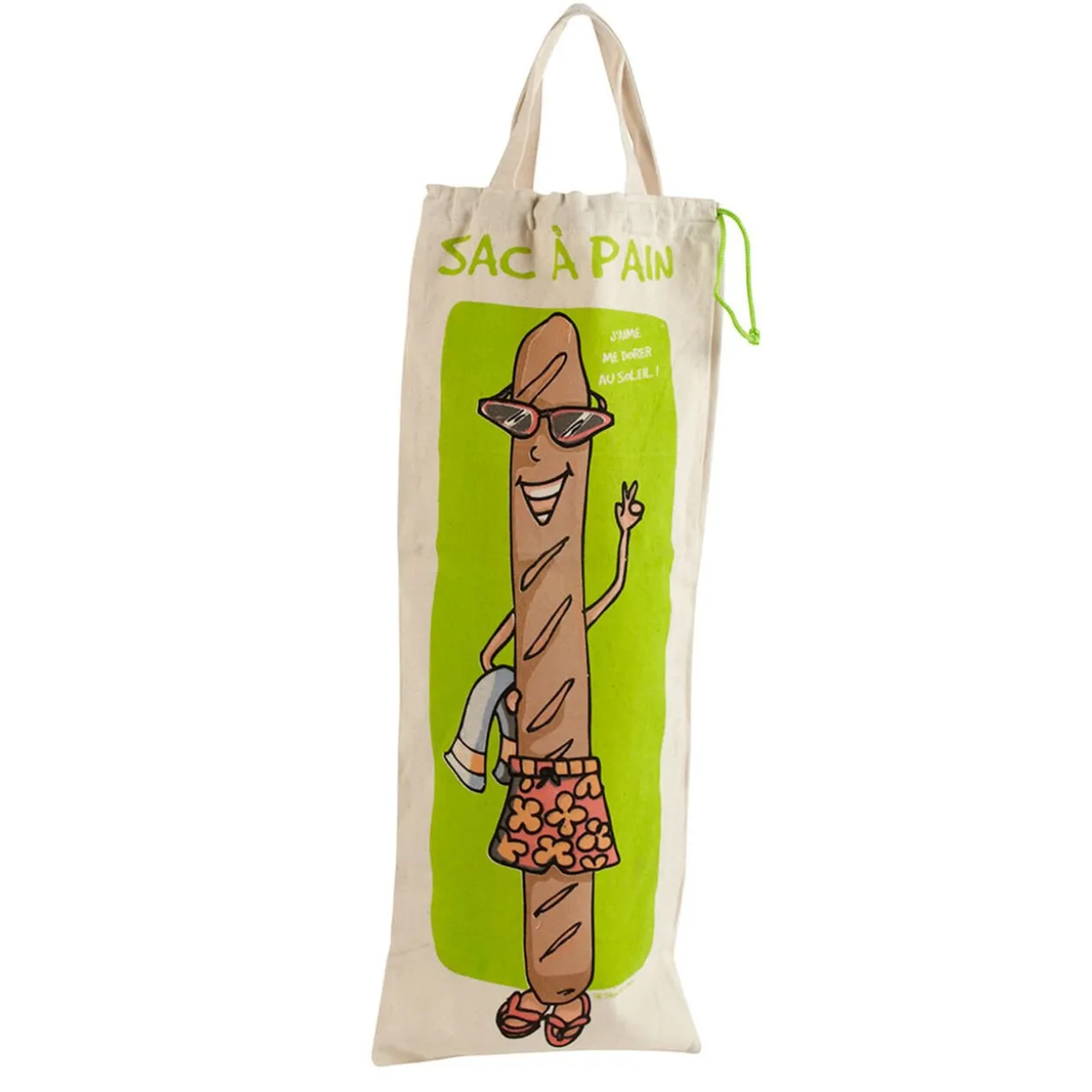 Sac à pain humoristique en coton