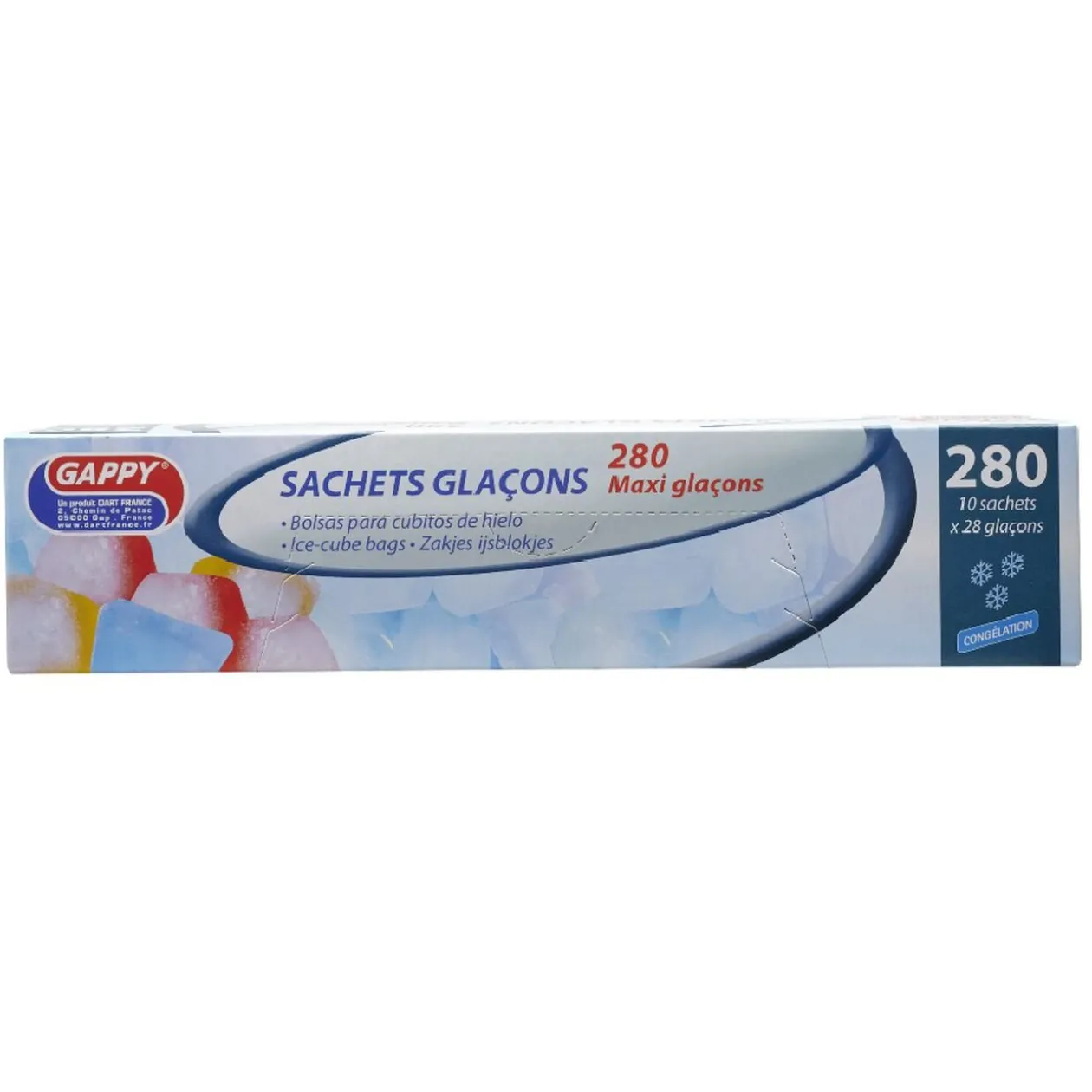 Sachet de 28 glaçons x10