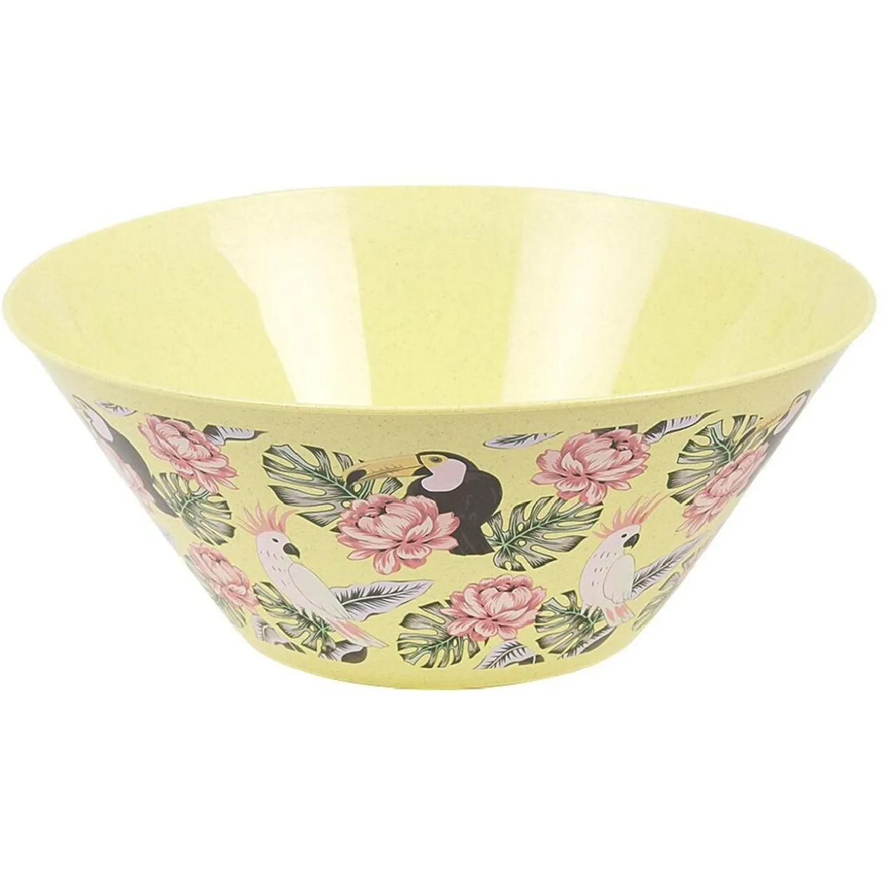 Saladier décor oiseau et feuille