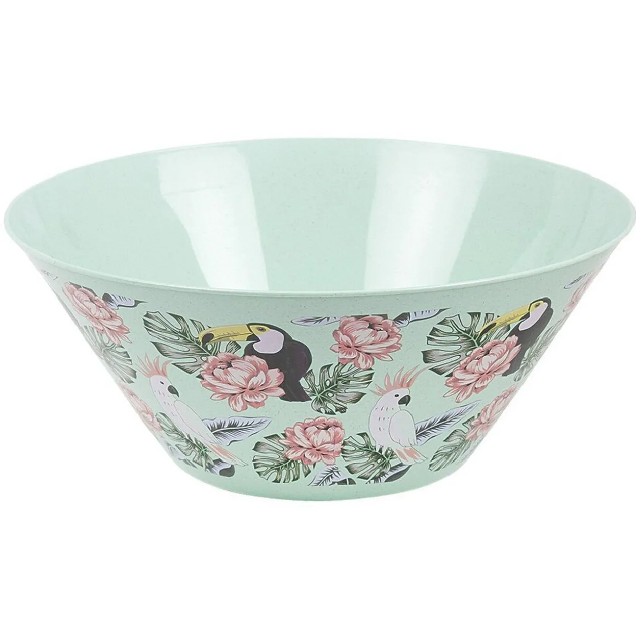 Saladier décor oiseau et feuille