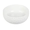 Saladier en porcelaine design martelé blanc