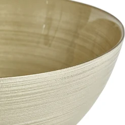 Saladier en verre doré Ø30xH10cm