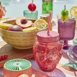 Saladier faïence à motifs Ø20xH8,5cm