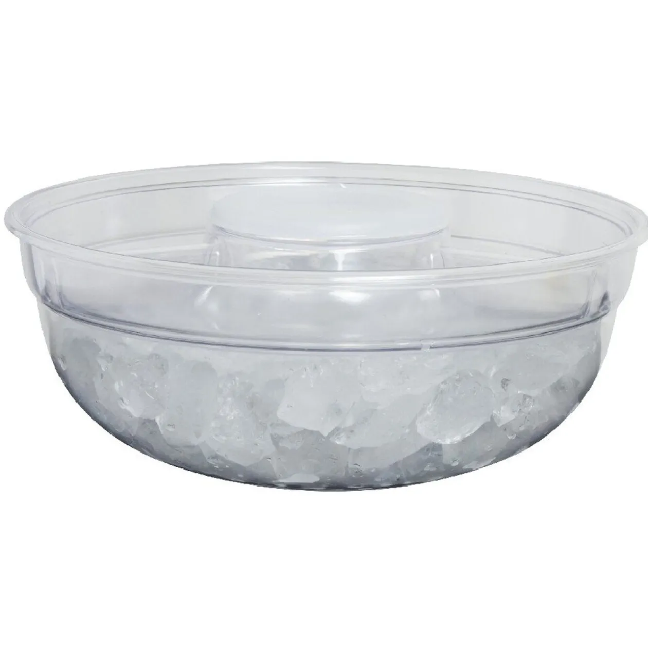 Saladier fraîcheur multicompartiments transparent et vert