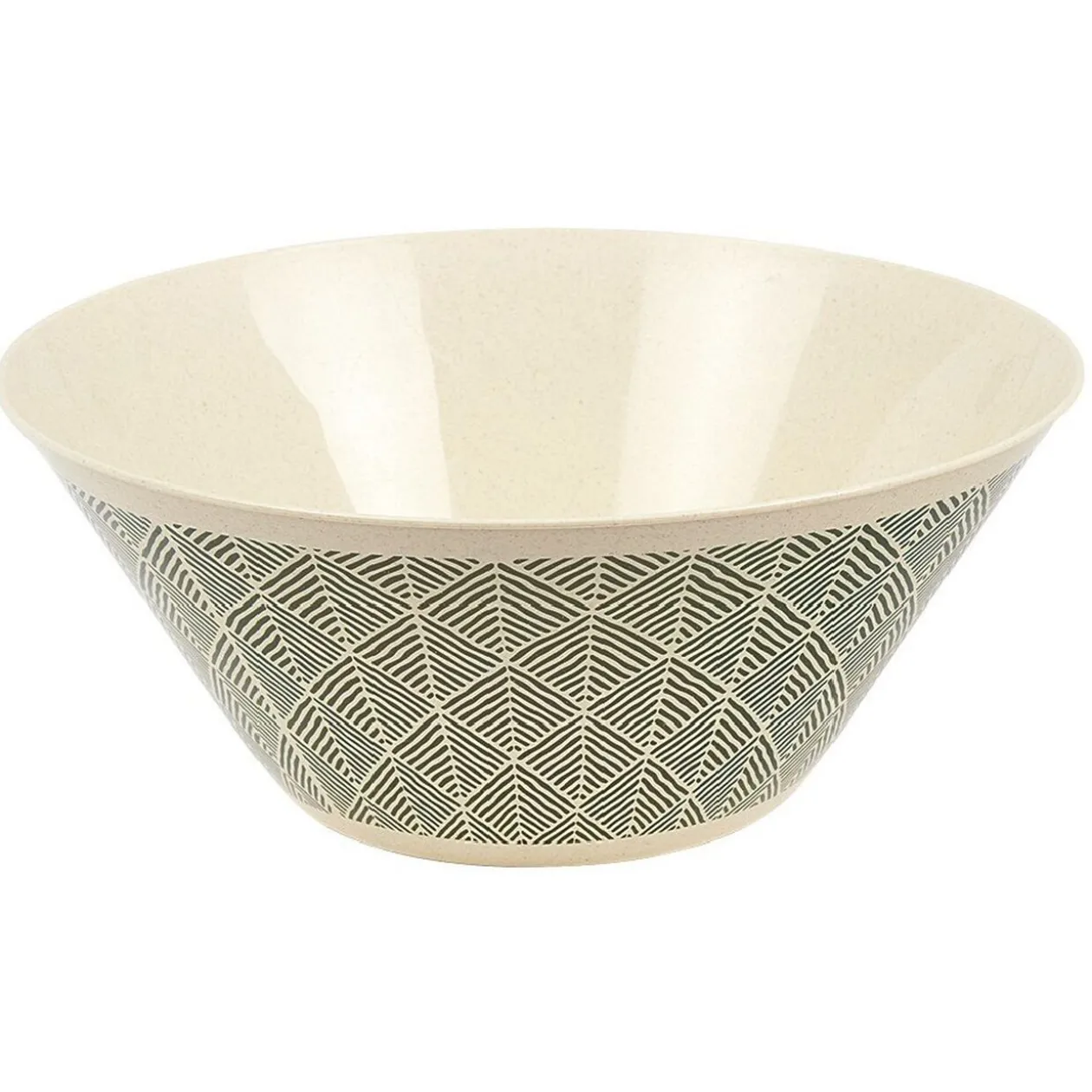 Saladier motif géométrique noir et blanc