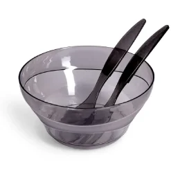 Saladier plastique Ø25cm avec couverts à salade - 3 modèles