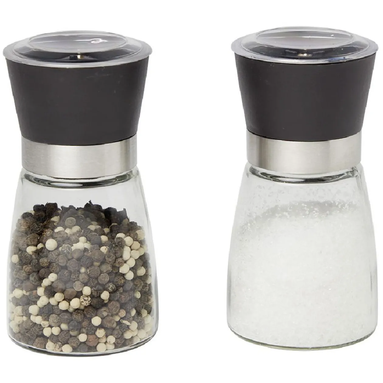 Salière poivrière avec couvercle Ø6,5xH13cm
