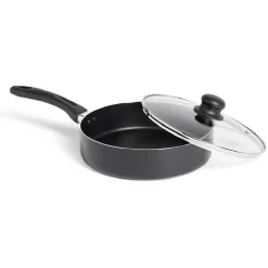 Sauteuse tous feux sauf induction aluminium noir Ø24cm