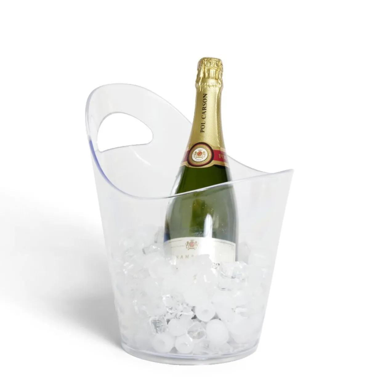 Seau à glaces 5L plastique transparent