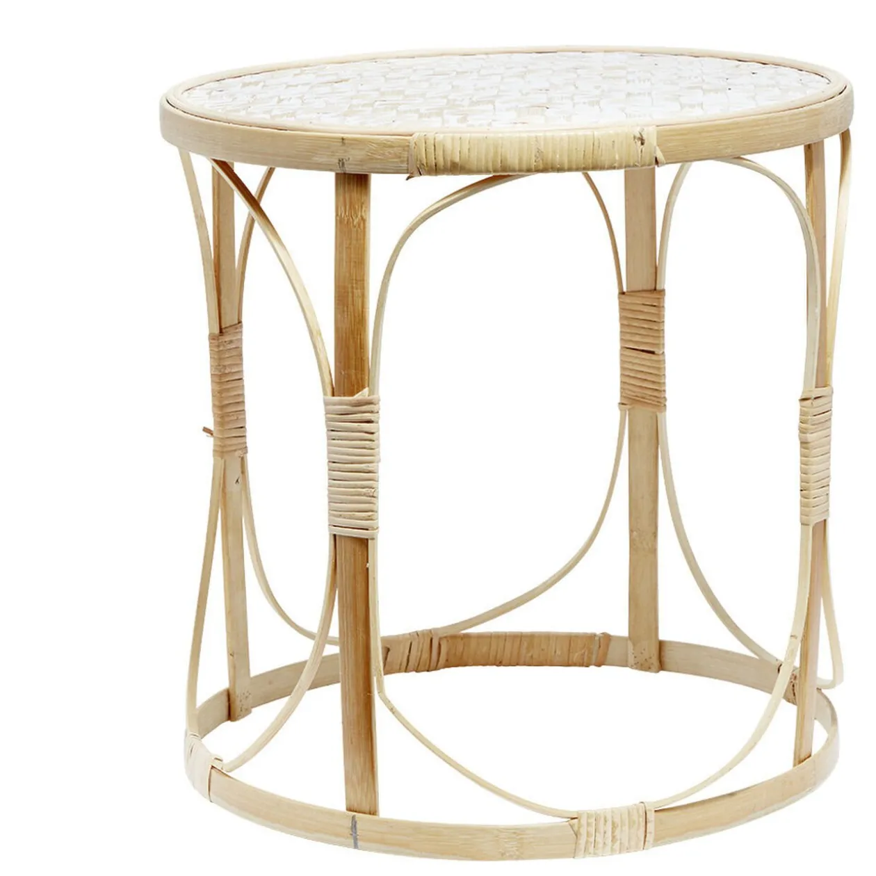 Selette ronde bambou naturel grand modèle