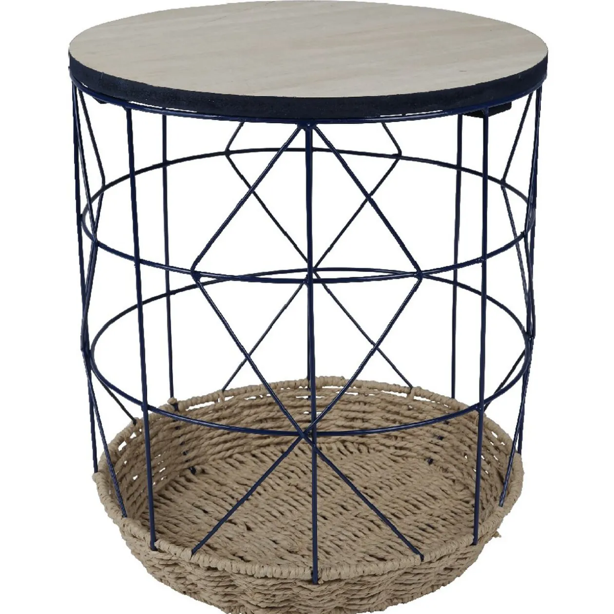 Sellette décor rotin