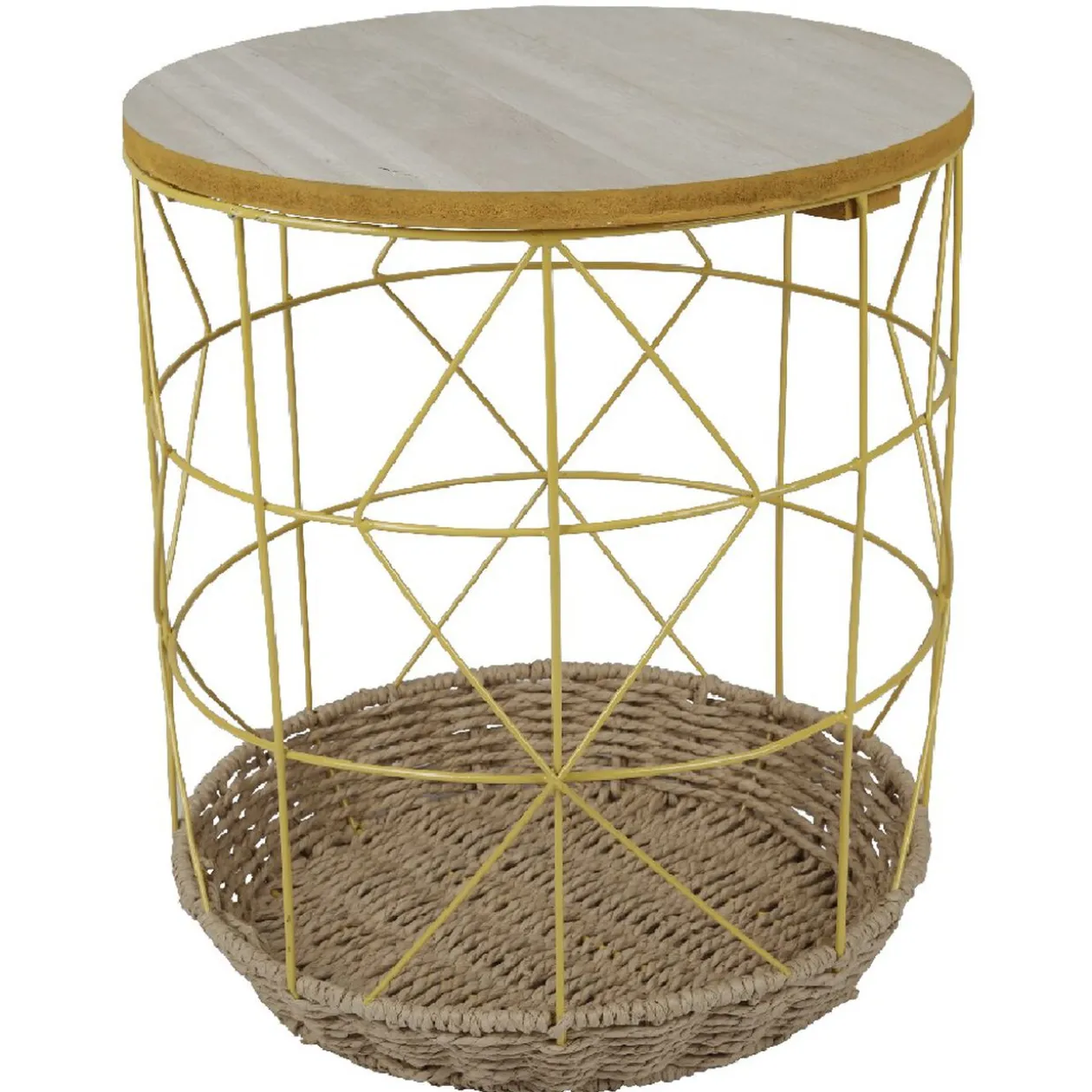 Sellette décor rotin