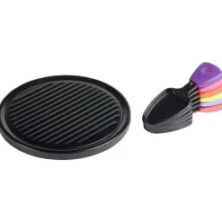 Service à raclette grill caquelon multicolore 6 personnes