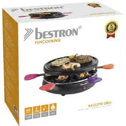 Service à raclette grill caquelon multicolore 6 personnes