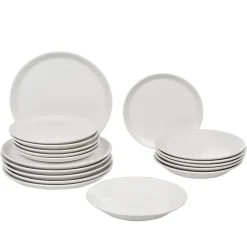 Service à vaisselle blanc 18 pièces