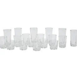 Service 18 verres transparents Versailles