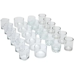 Service 24 verrines en verre