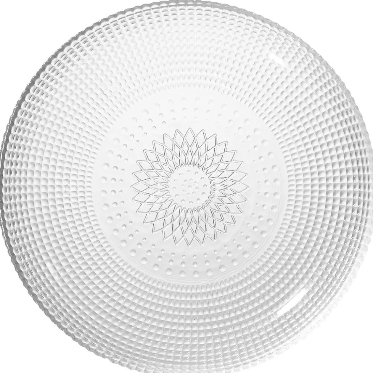 Service vaisselle en verre transparent