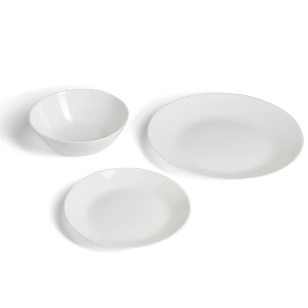 Service vaisselle opale 12 pièces