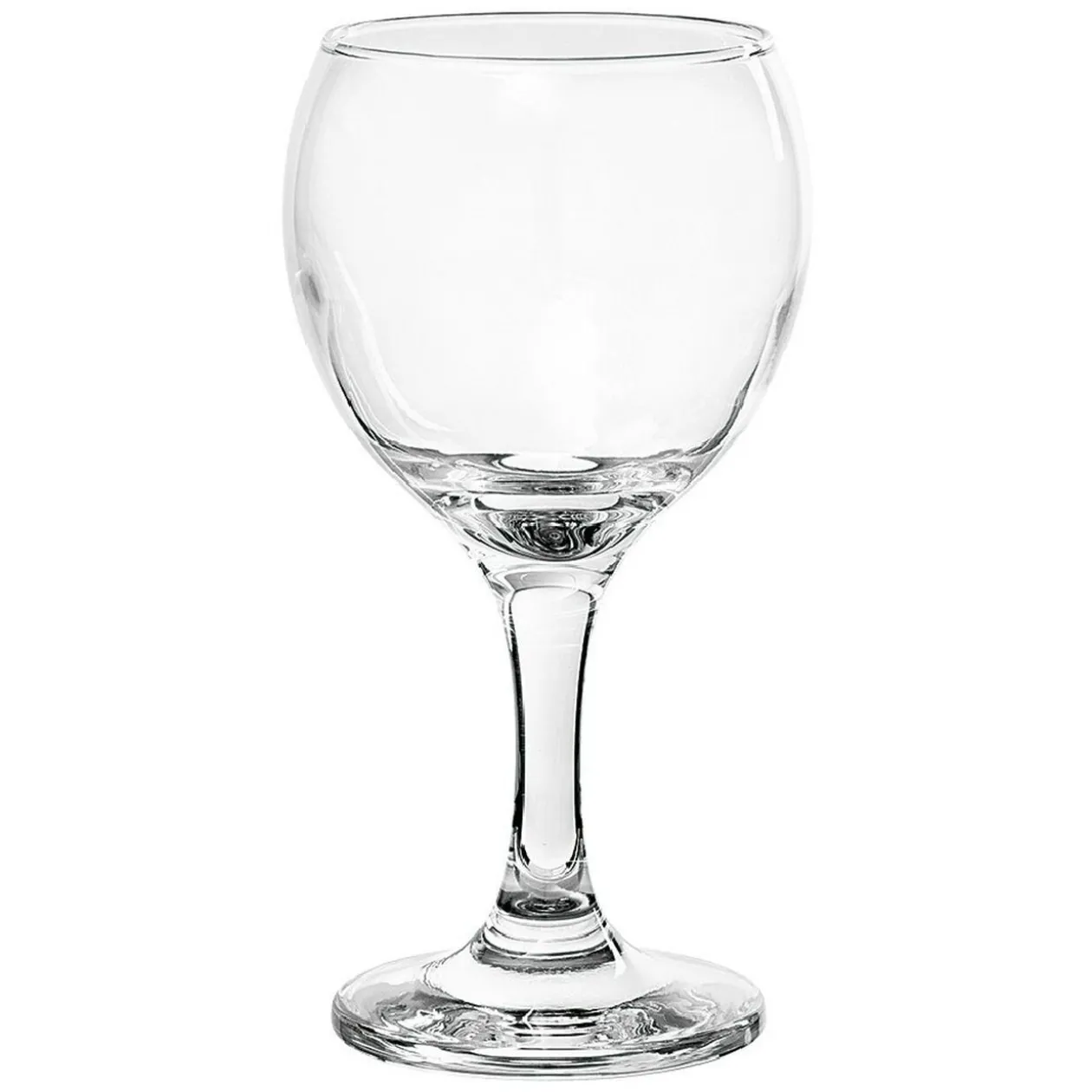 Service Verre ballon à pied transparent - Lot de 12