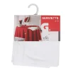 Serviette de table blanche x3