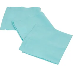 Serviette de table bleu clair uni x3