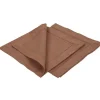 Serviette de table marron X2