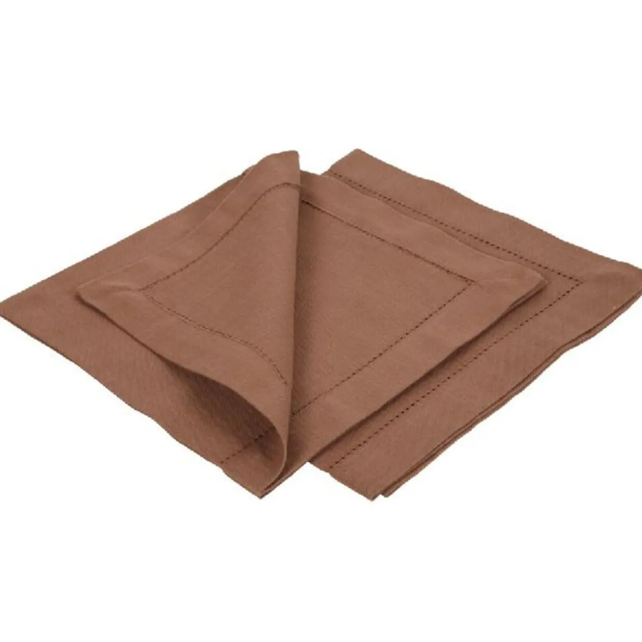 Serviette de table marron X2