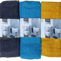 Serviette de toilette 100% coton 50x90cm x2