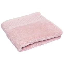 Serviette de toilette coton rose clair
