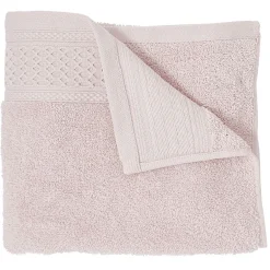 Serviette de toilette en coton rose 90 x 50 cm