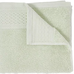 Serviette de toilette en coton vert 90 x 50 cm