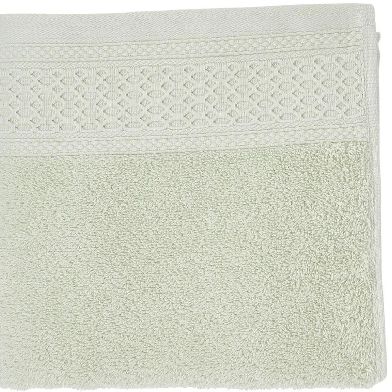 Serviette de toilette en coton vert 90 x 50 cm
