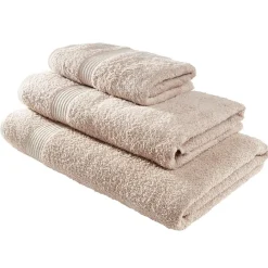 Serviette de toilette 50x90cm coton rose poudré