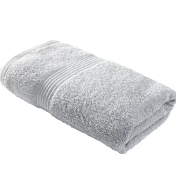 Serviette de toilette 50x90cm coton gris acier
