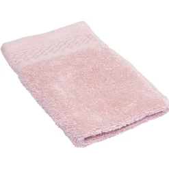 Serviette invité coton rose clair