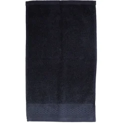 Serviette invité en coton noir 50x30 cm