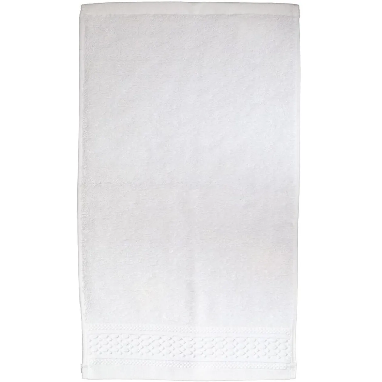 Serviette invité en coton blanc 50x30 cm