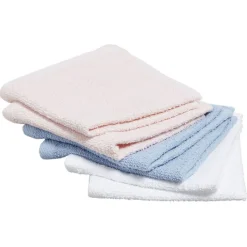 Serviette invité multicolore 30x30cm x6