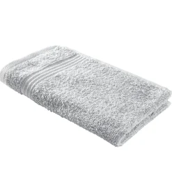 Serviette invité 30x50cm coton gris acier