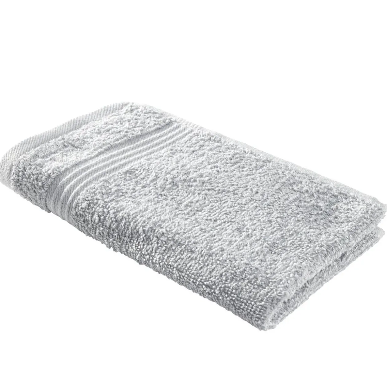 Serviette invité 30x50cm coton gris acier