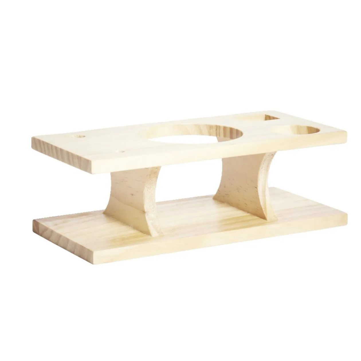 Set à cocktail acier avec support bois 6 pièces