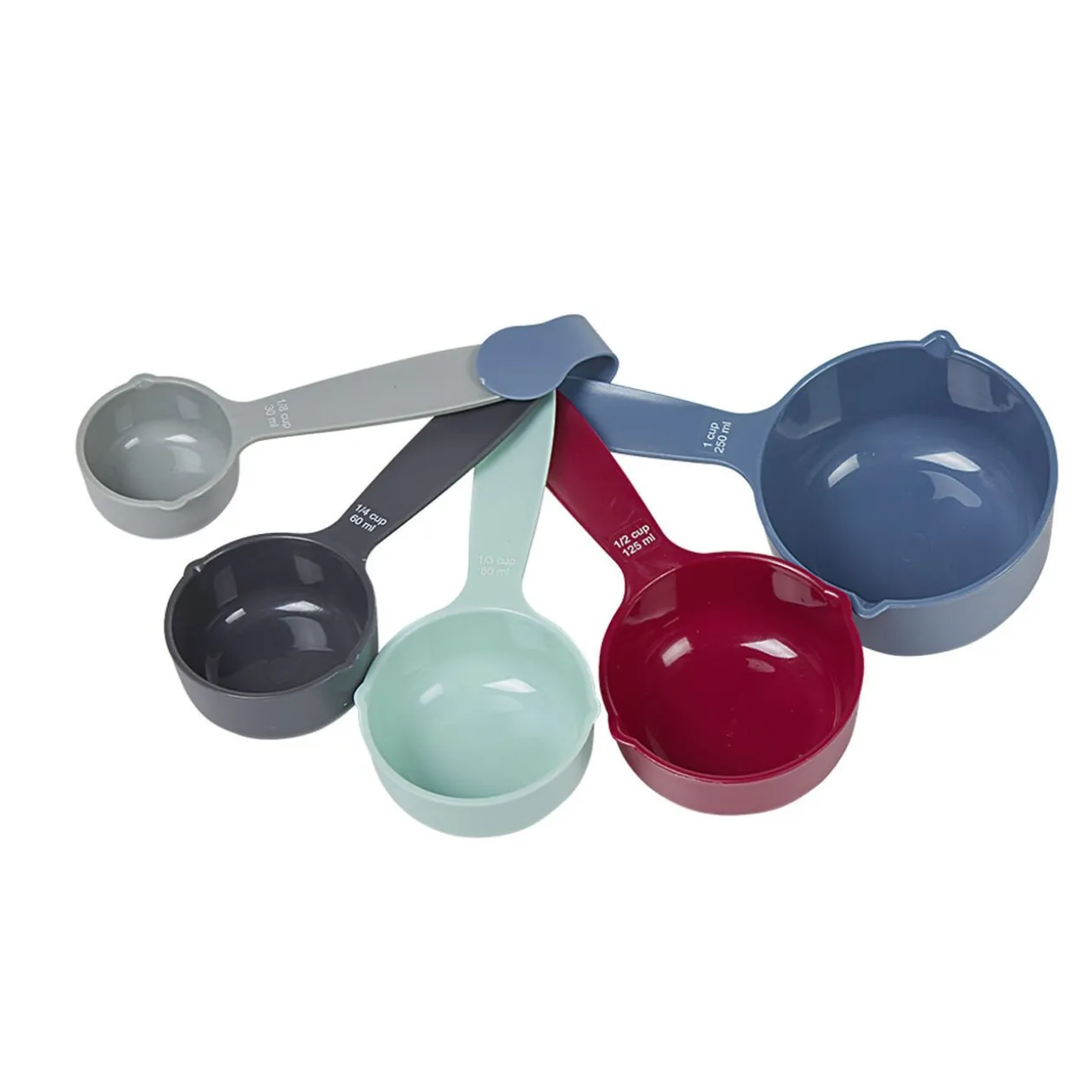 Set de 5 cuillères-mesure en acrylique multicolore