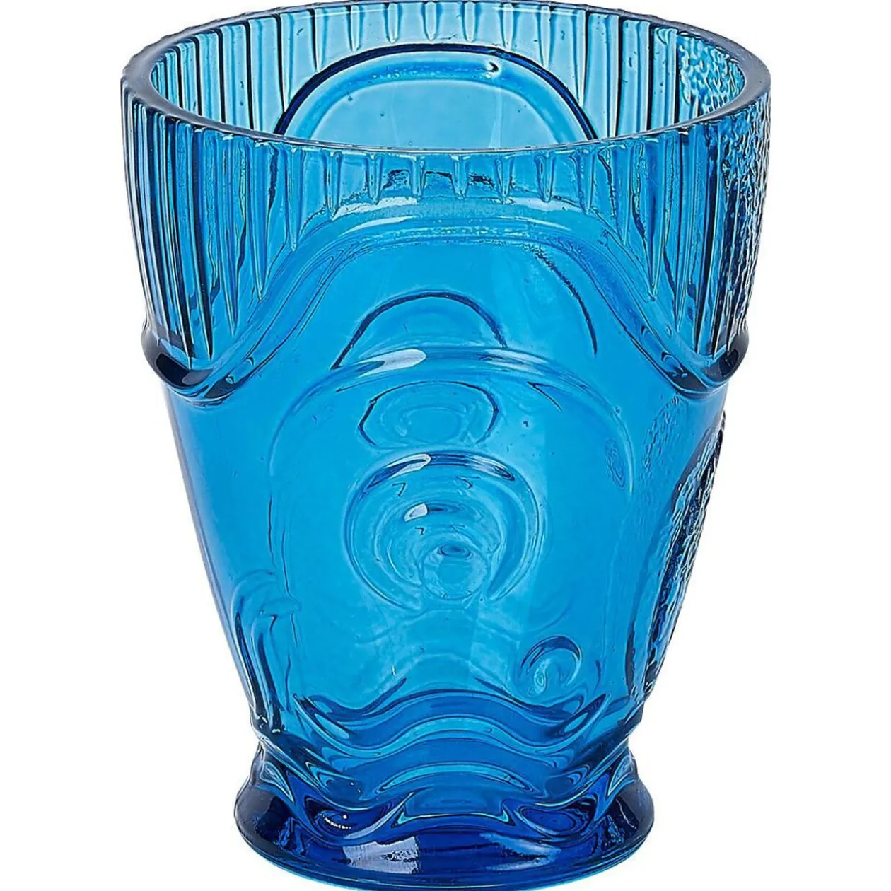 Set de 4 verres empilables forme poisson Ø8xH28cm - 2 coloris