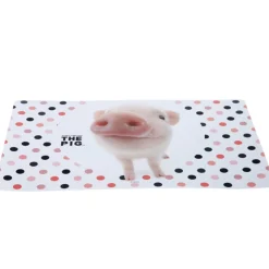 Set de table à pois cochon The Pig