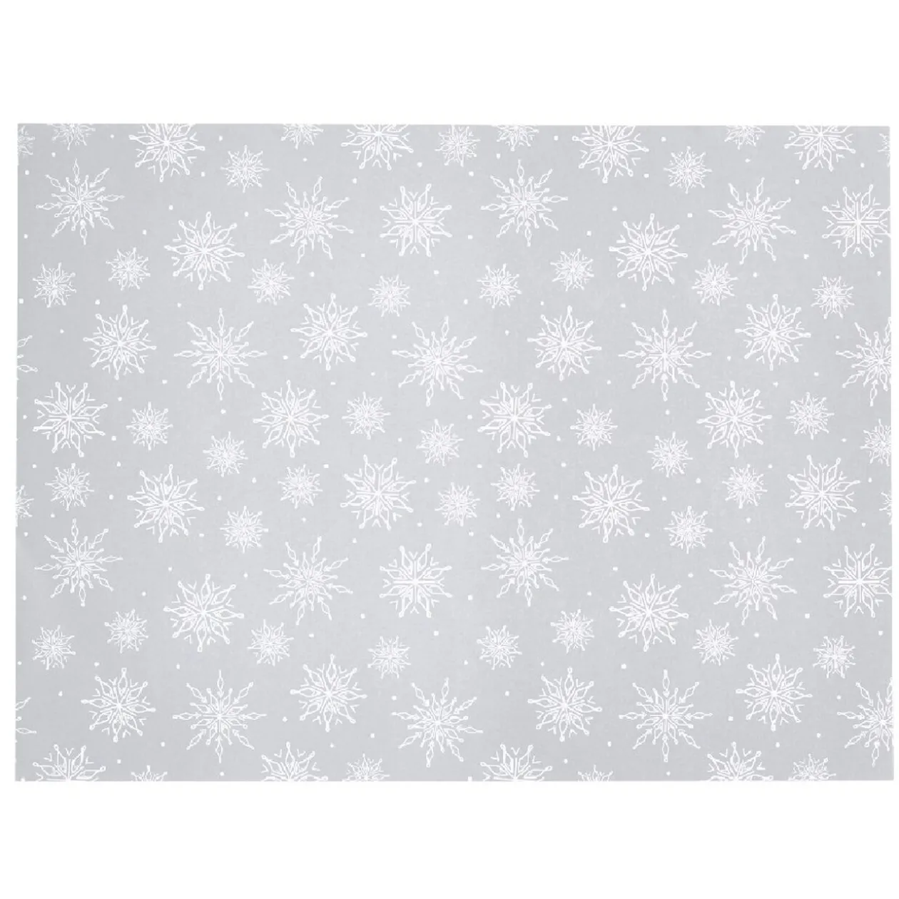 Set de table argenté décor blanc x10