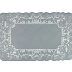 Set de table dentelle gris