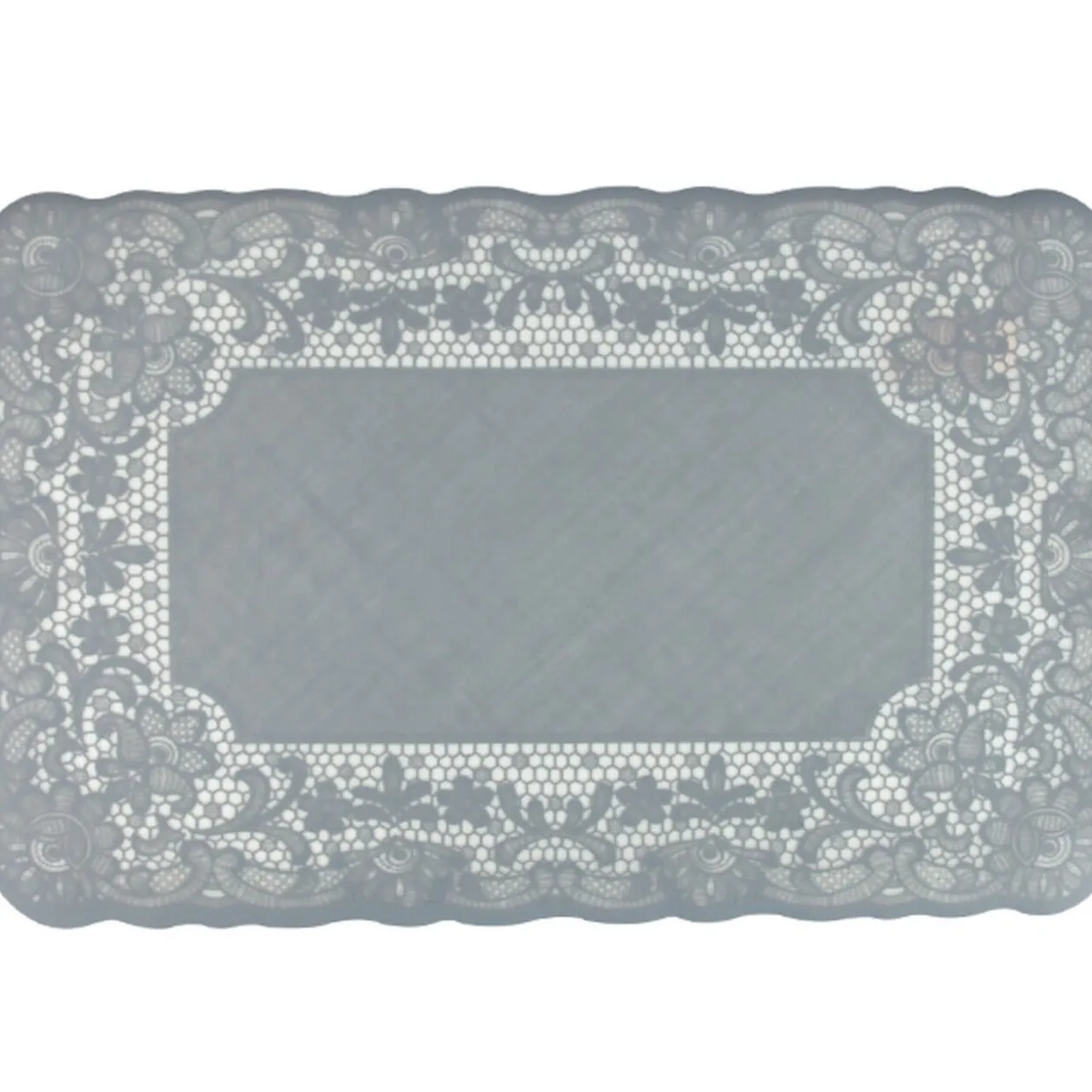 Set de table dentelle gris