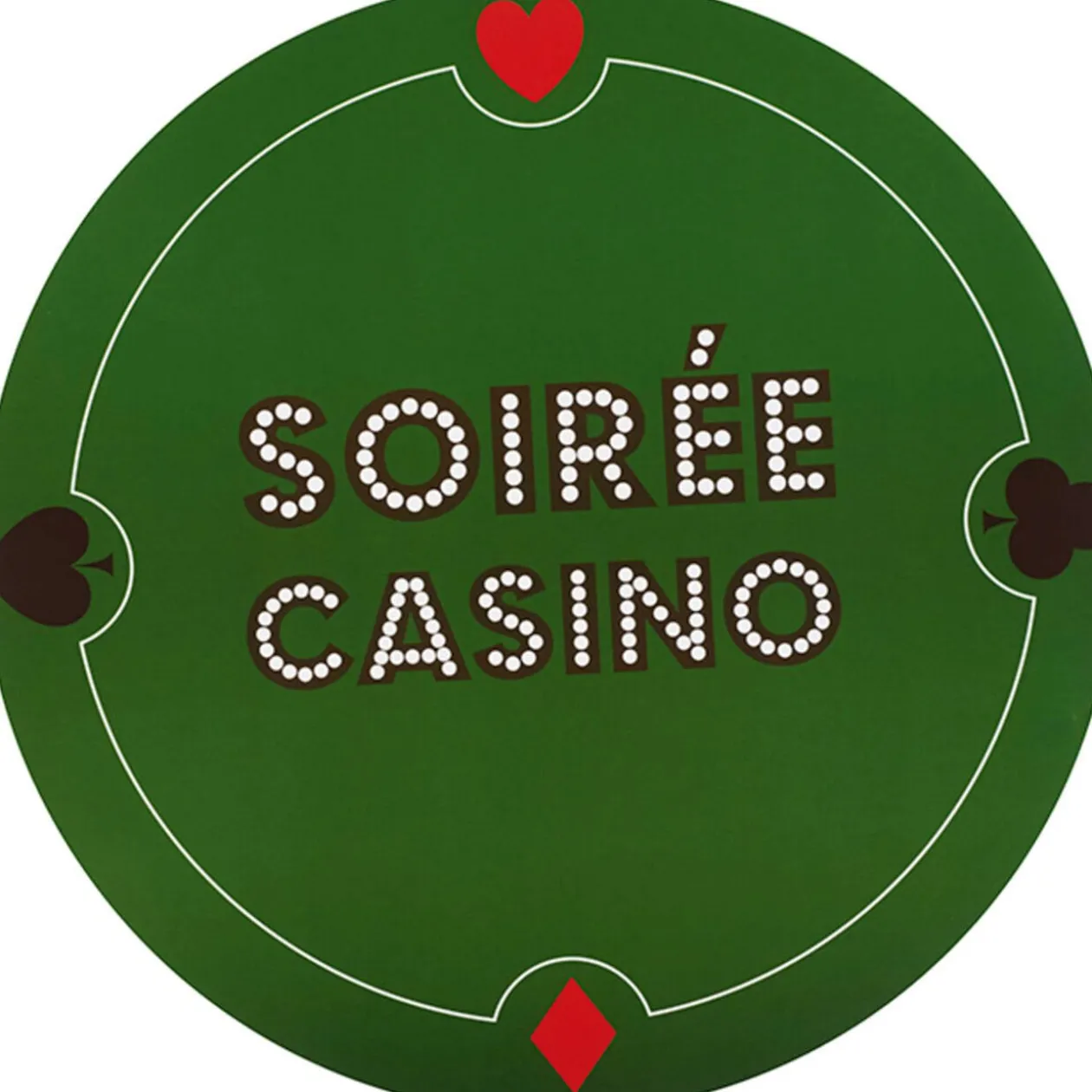 Set de table design Casino x6