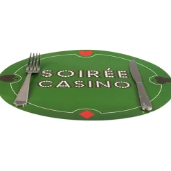 Set de table design Casino x6